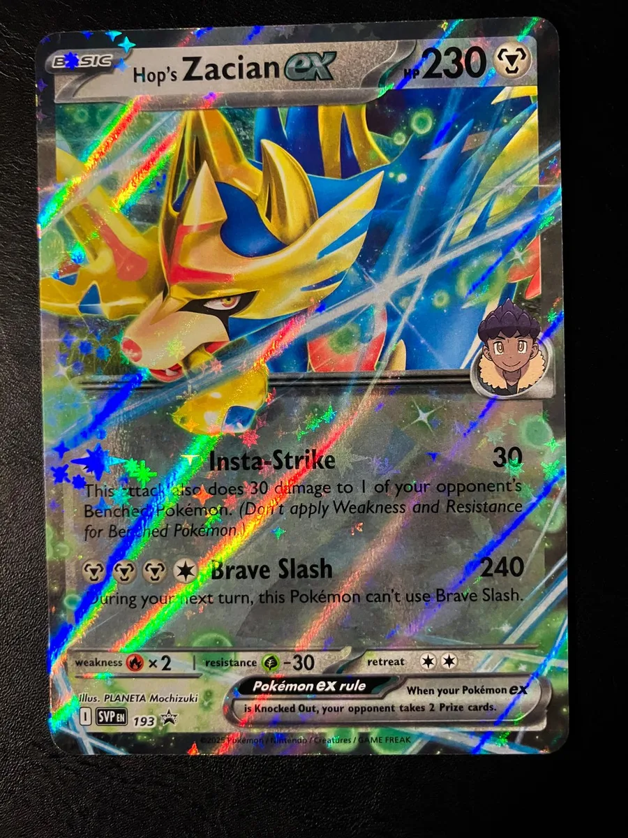 Hop's Zacian ex Scarlet & Violet Black Star Promos #193