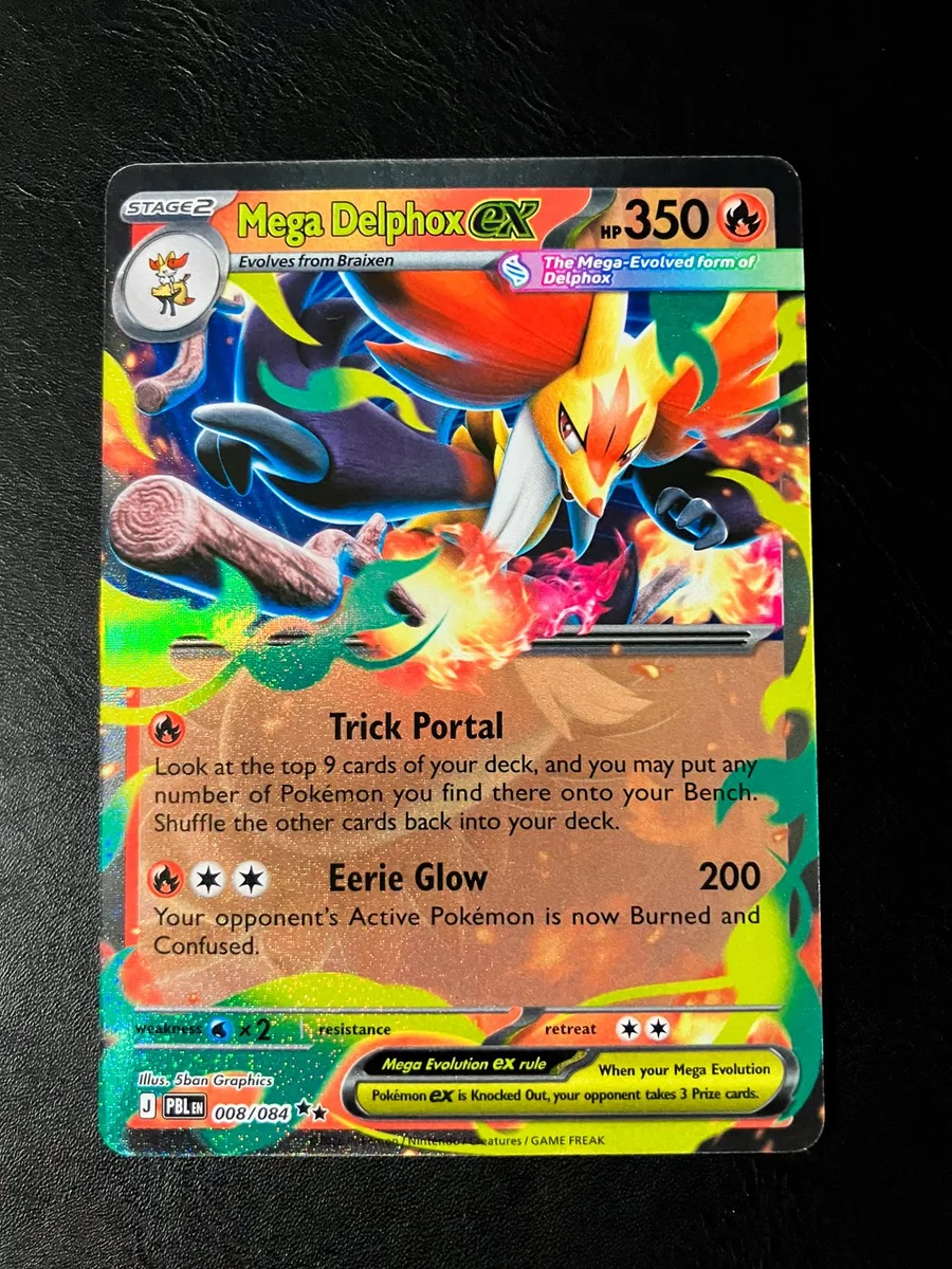 Mega Delphox ex Pitch Black #8