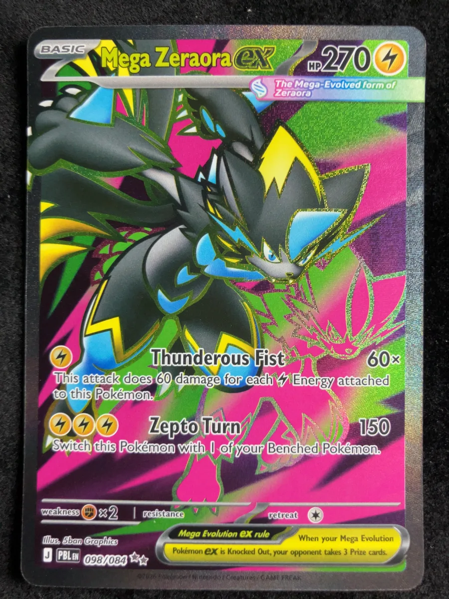 Mega Zeraora ex Pitch Black #98