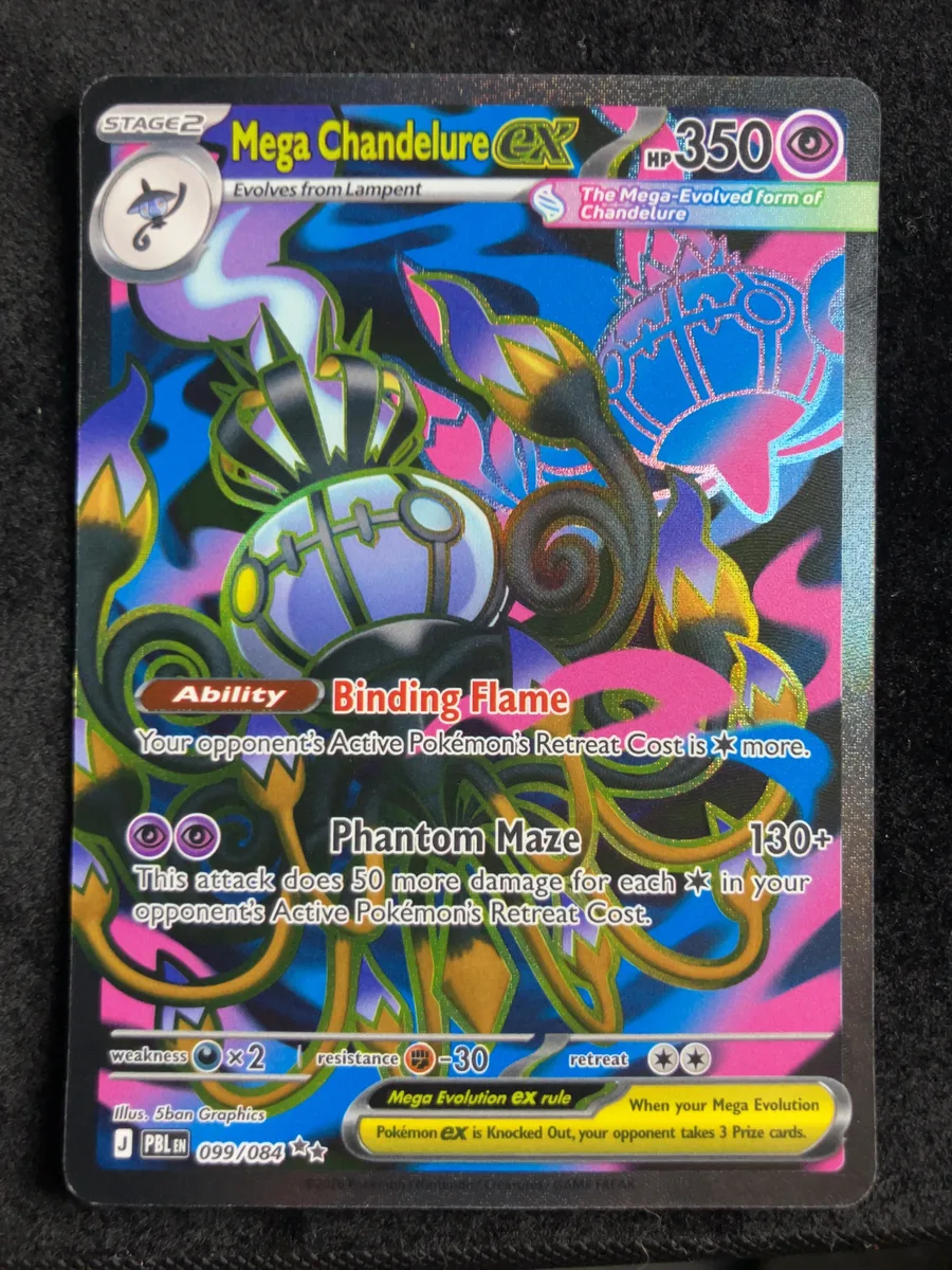 Mega Chandelure ex Pitch Black #99
