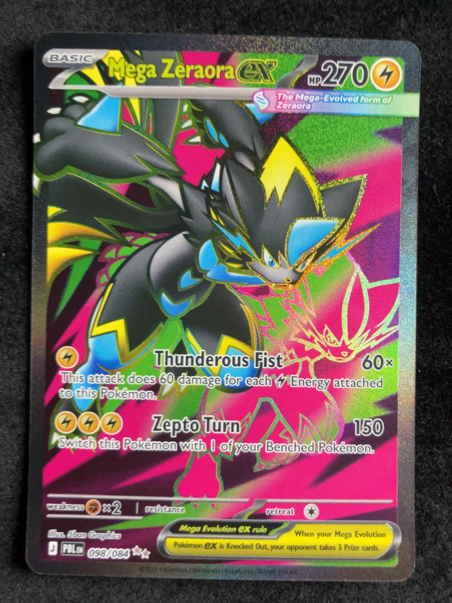 Mega Zeraora ex Pitch Black #98