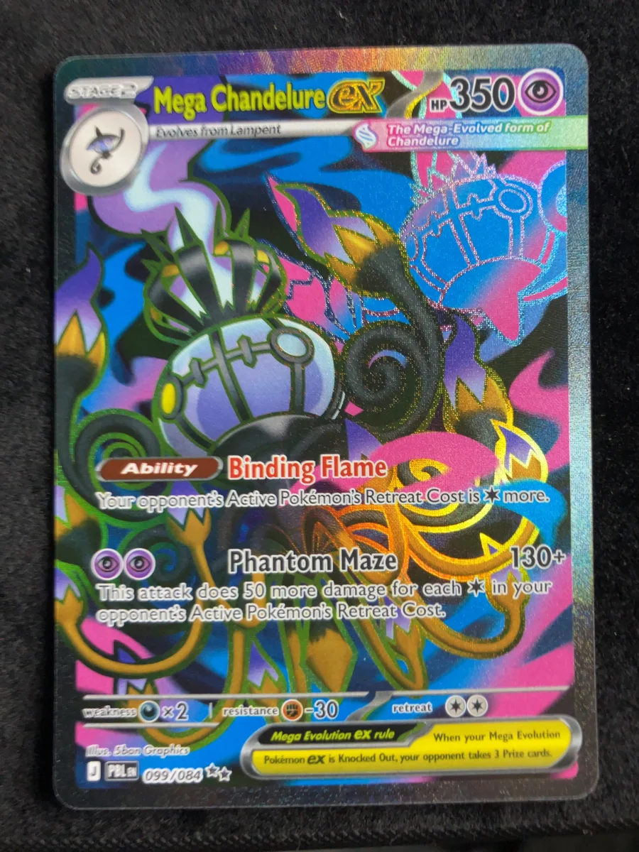 Mega Chandelure ex Pitch Black #99